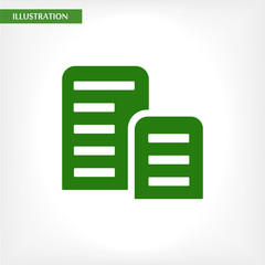 List  vector icon , lorem ipsum Flat design
