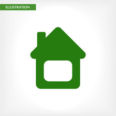 House vector icon , lorem ipsum Flat design