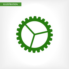 Settings  vector icon  , lorem ipsum Flat design