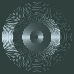 Dotted Halftone Vector Spiral Pattern or Texture