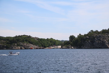 Fototapeta na wymiar Ferry to Lysekil in Sweden, Scandinavia
