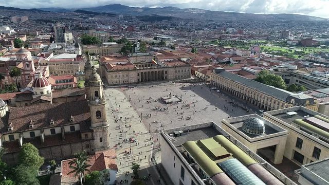 Bogot&aacute;, Colombia. drone footage
