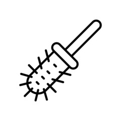 hair care comb brush icon design