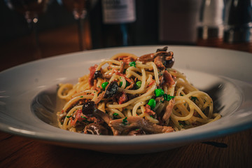 Prawn and vegetable pasta