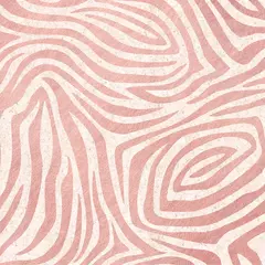 Foto op Canvas Metallic Rose Gold Animal Print patroon op kurk textuur achtergrond, digitaal papier, Zebra © VanSArt