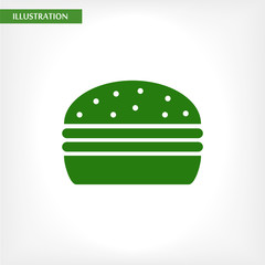 Burgeicon, burgevector vector icon , lorem ipsum Flat design