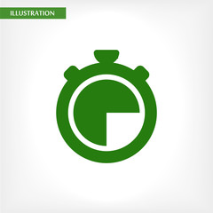 icon clock time vector , lorem ipsum Flat design