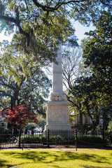 Obraz premium statue in Savannah Georgia of 