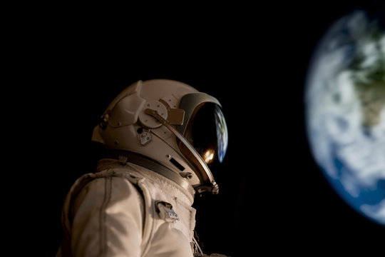 astronaut earth and space