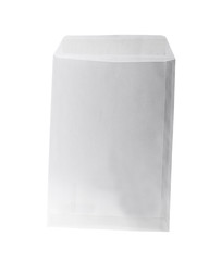 Paper envelope isolated on white. Mail service