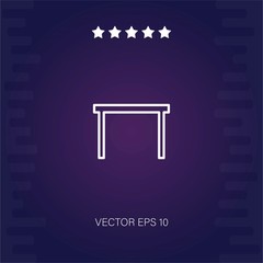 table vector icon modern illustration