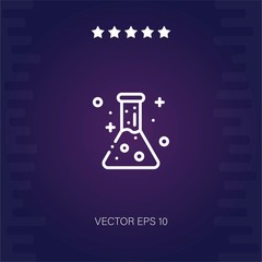 flask vector icon modern illustration