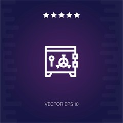 safe box vector icon modern illustration