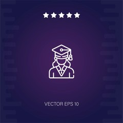 student vector icon modern illustration