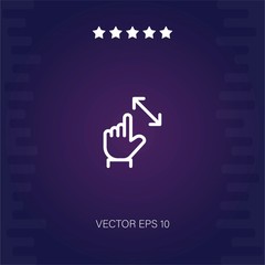 zoom in vector icon modern illustration