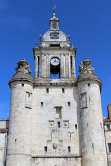 Fototapeta na wymiar Porte de la grosse horloge / La Rochelle
