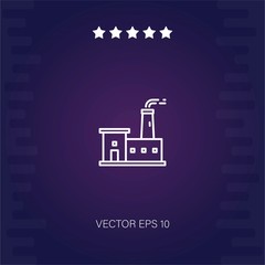 factory vector icon modern illustration