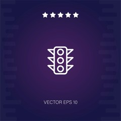 traffic light vector icon modern illustration