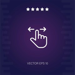 swipe vector icon modern illustration