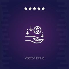 Reciever vector icon modern illustration