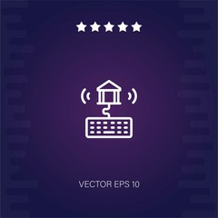 online banking vector icon modern illustration