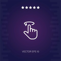swipe vector icon modern illustration
