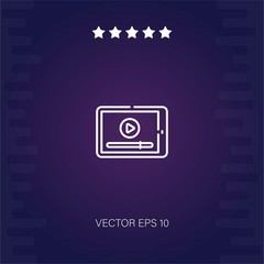 video vector icon modern illustration