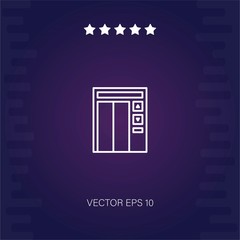 elevator vector icon modern illustration