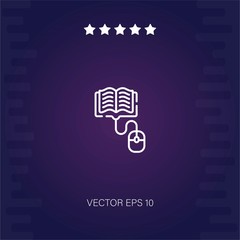 online learning vector icon modern illustration