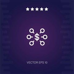 network vector icon modern illustration