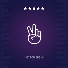 peace vector icon modern illustration