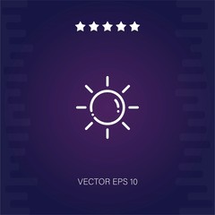sun vector icon modern illustration