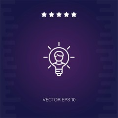 idea vector icon modern illustration