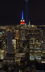 New York by night tribute light