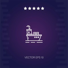 oil tanker vector icon modern illustration