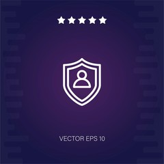 shield vector icon modern illustration