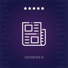 news vector icon modern illustration
