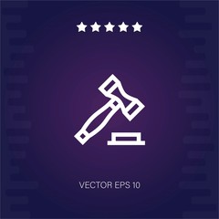 hammer vector icon modern illustration