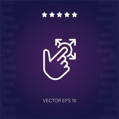 tap vector icon modern illustration
