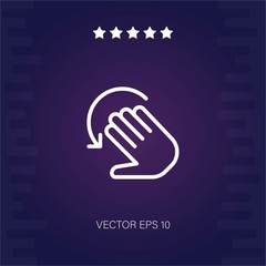 Obraz premium rotate vector icon modern illustration