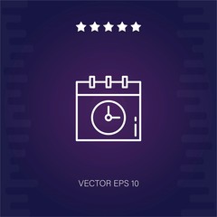 schedule vector icon modern illustration
