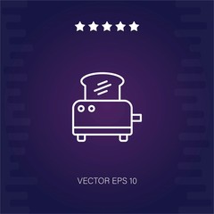 toaster vector icon modern illustration