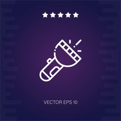 flashlight vector icon modern illustration