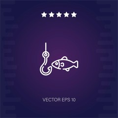 fishing vector icon modern illustration
