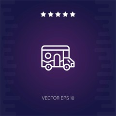 caravan vector icon modern illustration