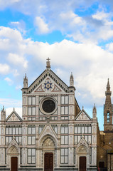 Fototapeta na wymiar The Basilica of the Holy Cross ( Basilica di Santa Croce ) is the principal Franciscan church in Florence, Italy