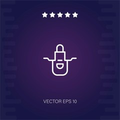 cook apron vector icon modern illustration