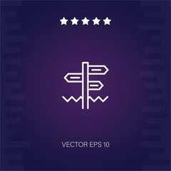 directions vector icon modern illustration