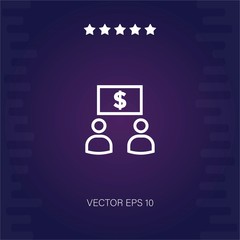 earnings vector icon modern illustration