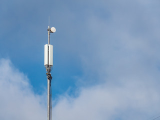Cellular base station on a high post